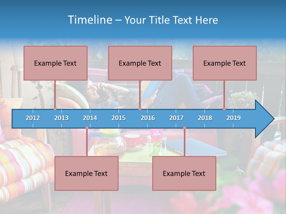 Relaxing With A Book PowerPoint Template