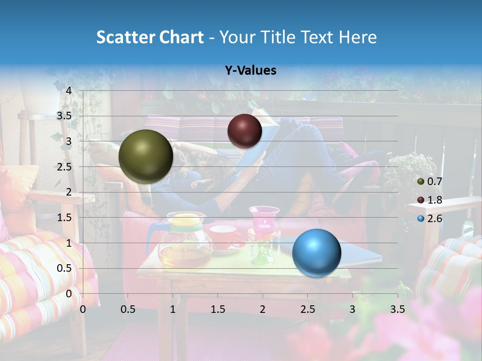 Relaxing With A Book PowerPoint Template