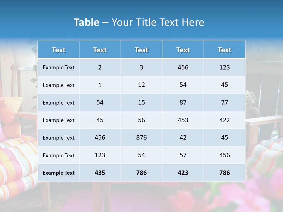 Relaxing With A Book PowerPoint Template