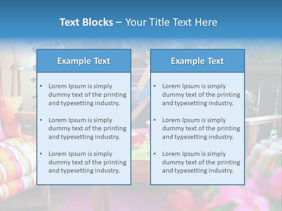 Relaxing With A Book PowerPoint Template