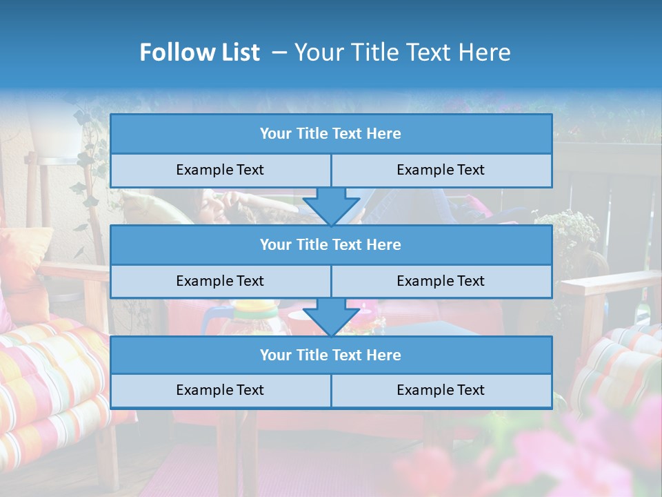 Relaxing With A Book PowerPoint Template