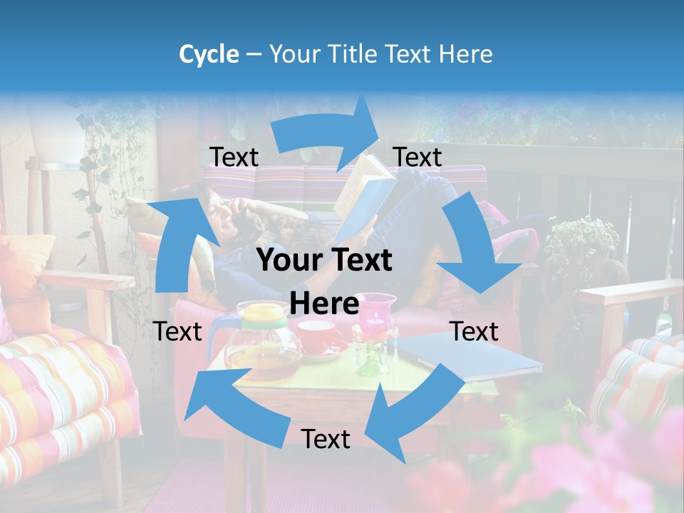 Relaxing With A Book PowerPoint Template
