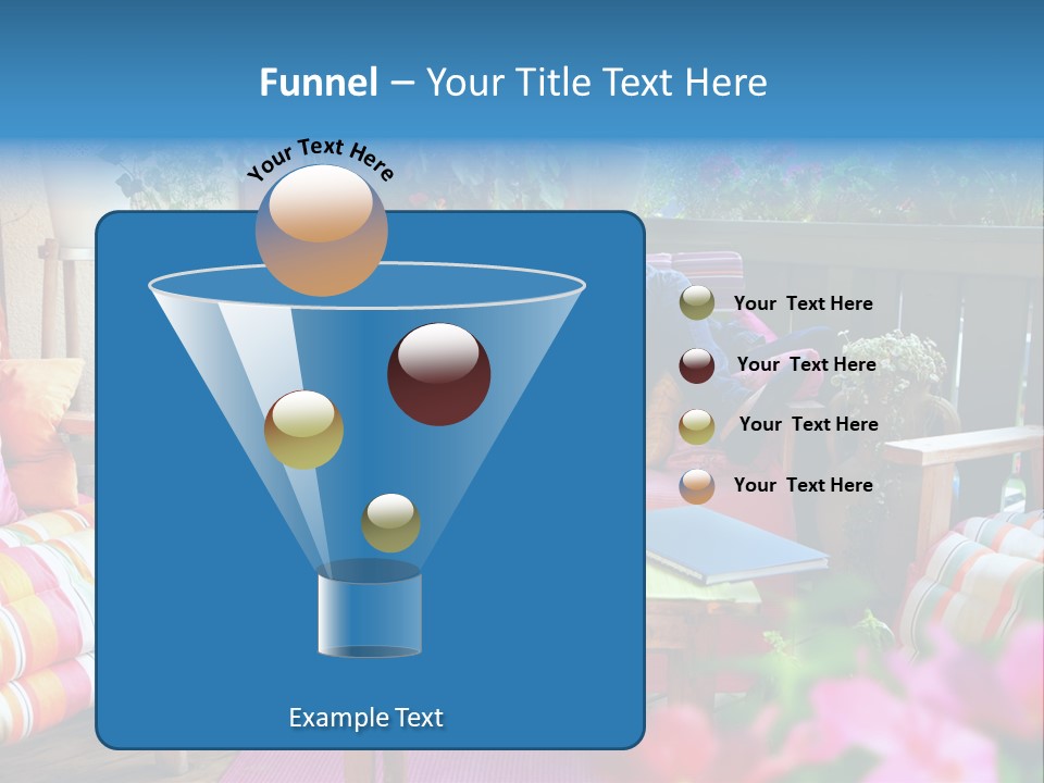Relaxing With A Book PowerPoint Template