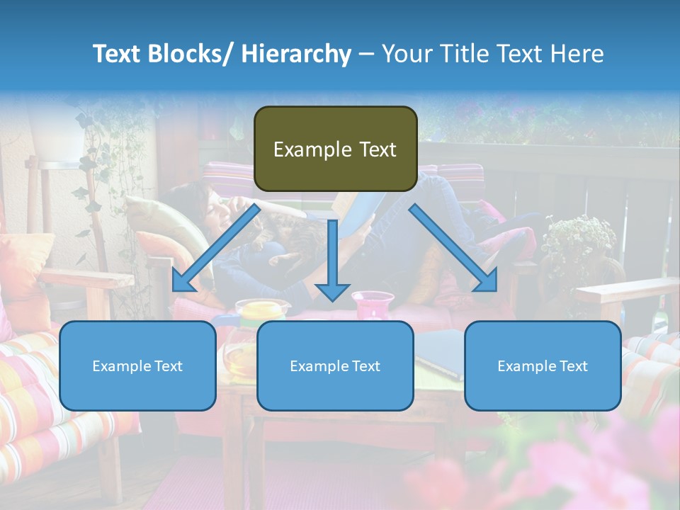 Relaxing With A Book PowerPoint Template