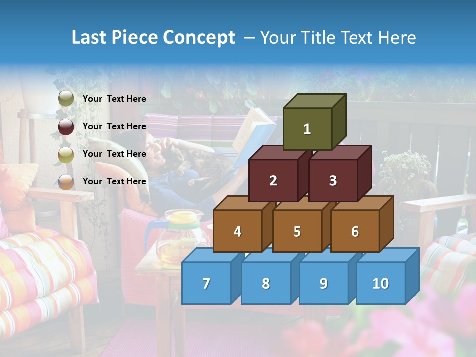 Relaxing With A Book PowerPoint Template