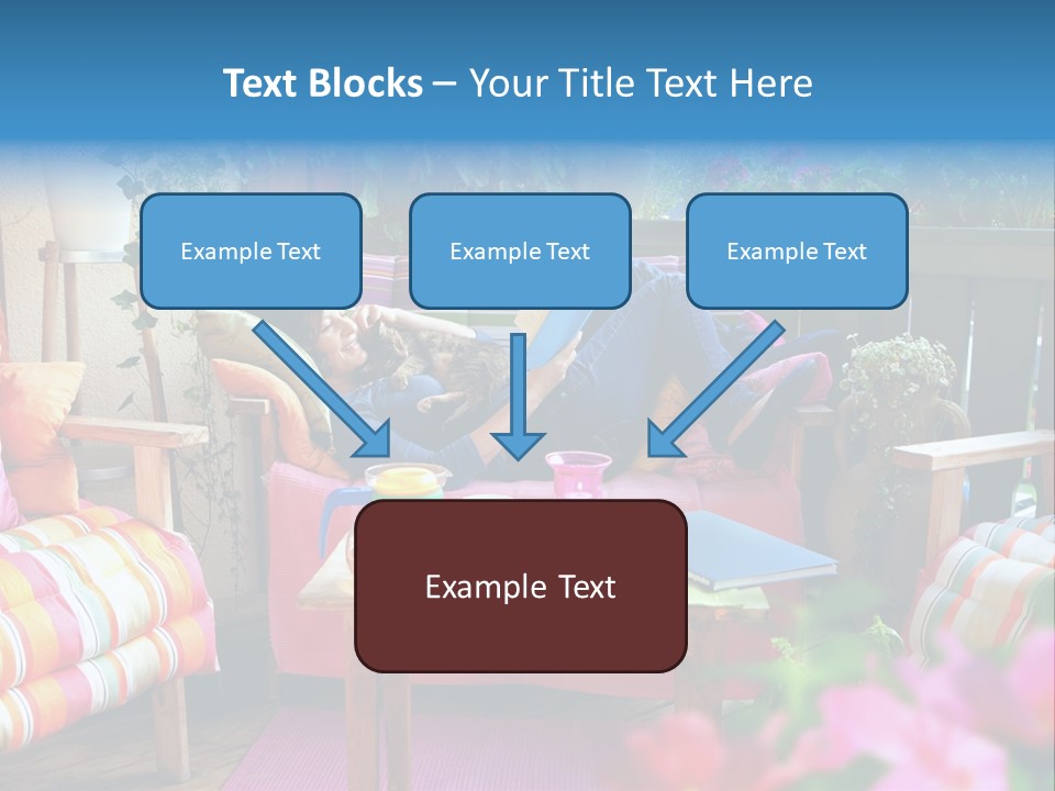 Relaxing With A Book PowerPoint Template