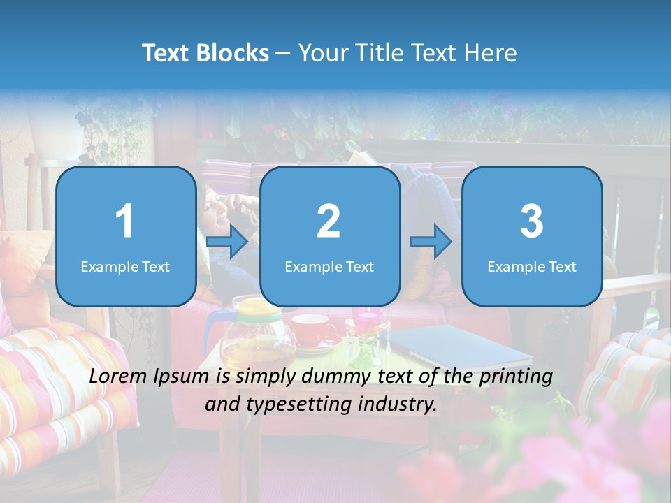 Relaxing With A Book PowerPoint Template
