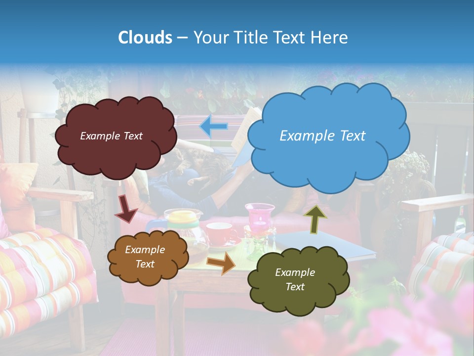 Relaxing With A Book PowerPoint Template