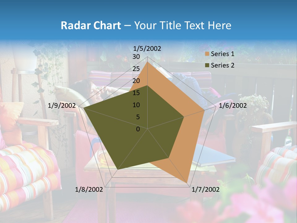 Relaxing With A Book PowerPoint Template