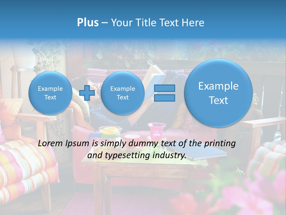 Relaxing With A Book PowerPoint Template