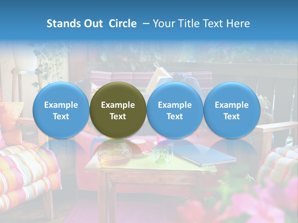 Relaxing With A Book PowerPoint Template