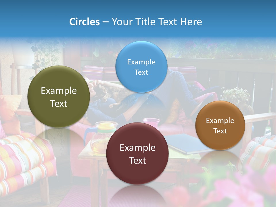 Relaxing With A Book PowerPoint Template