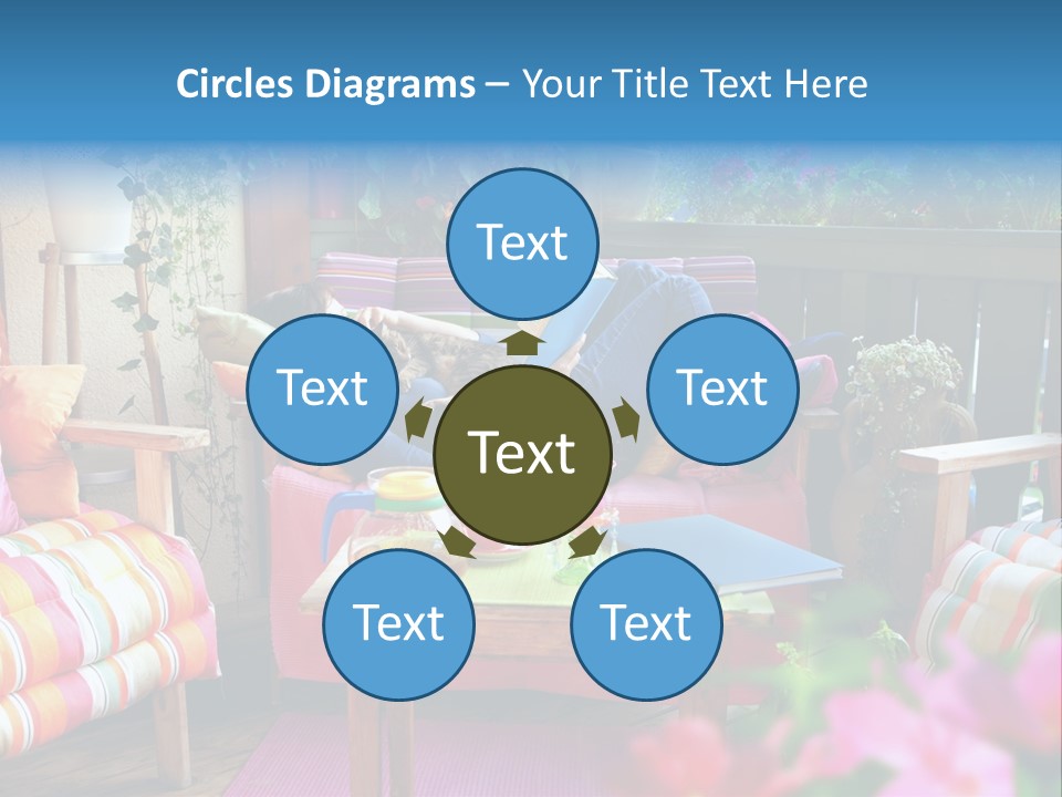 Relaxing With A Book PowerPoint Template