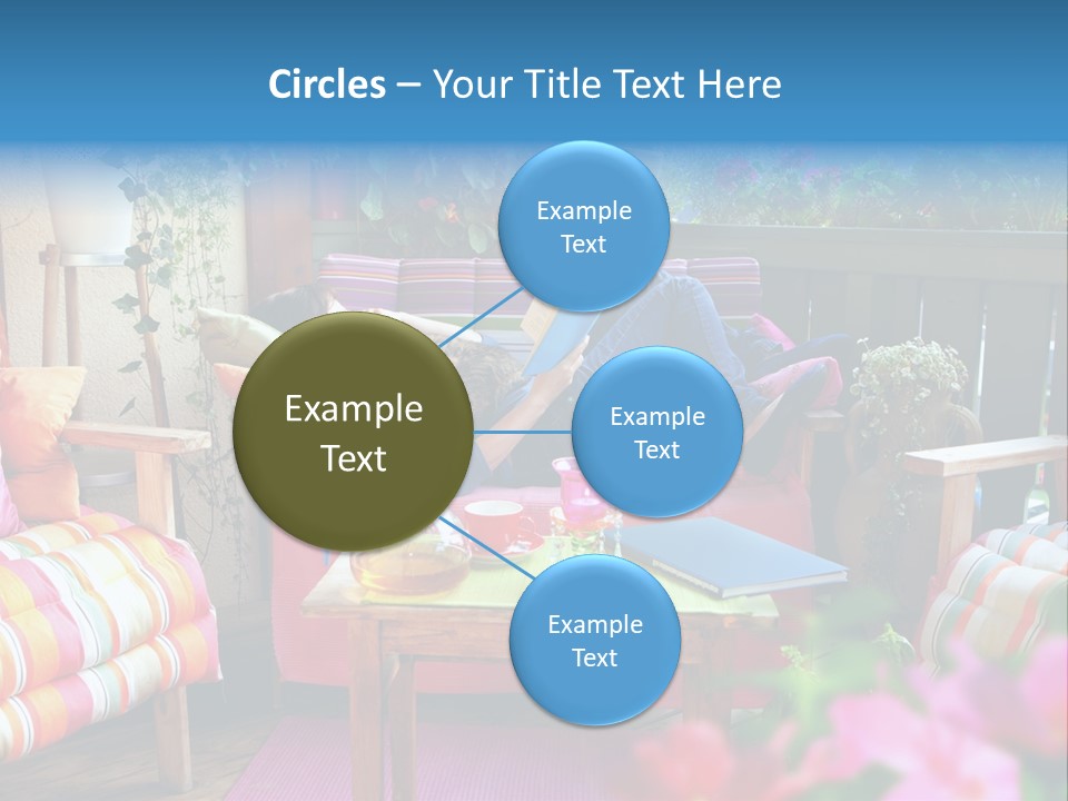 Relaxing With A Book PowerPoint Template