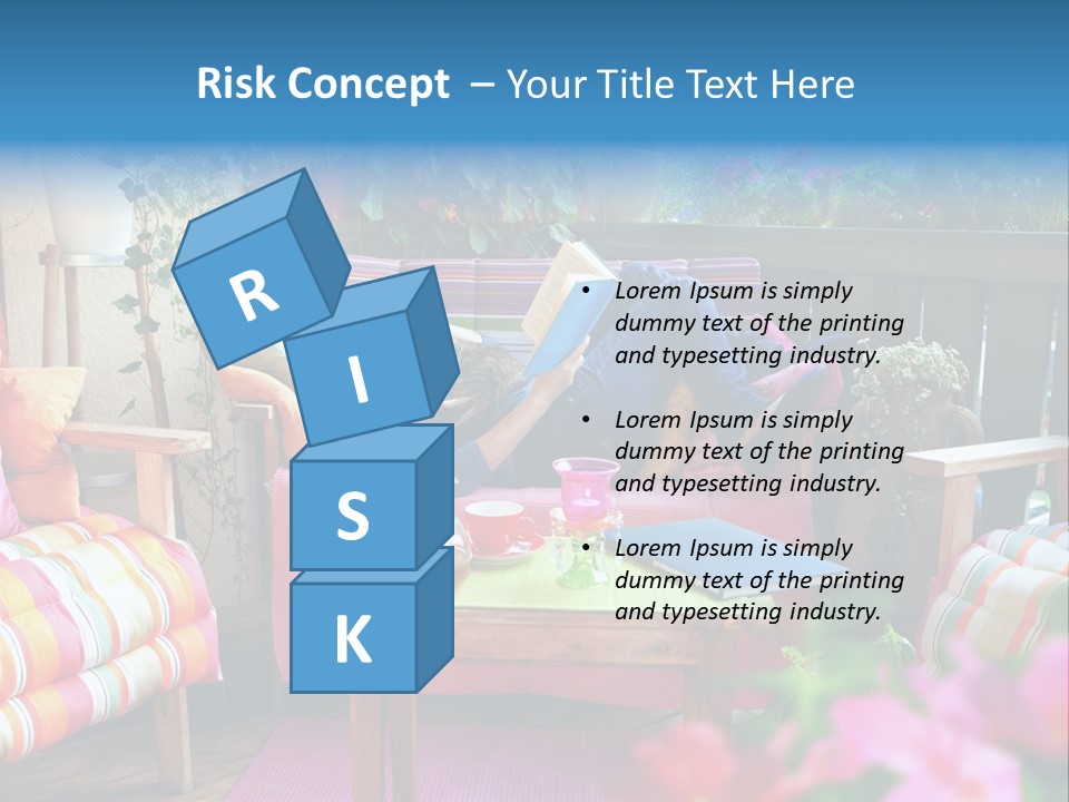 Relaxing With A Book PowerPoint Template