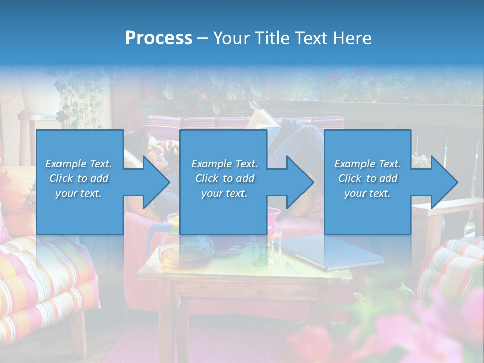 Relaxing With A Book PowerPoint Template