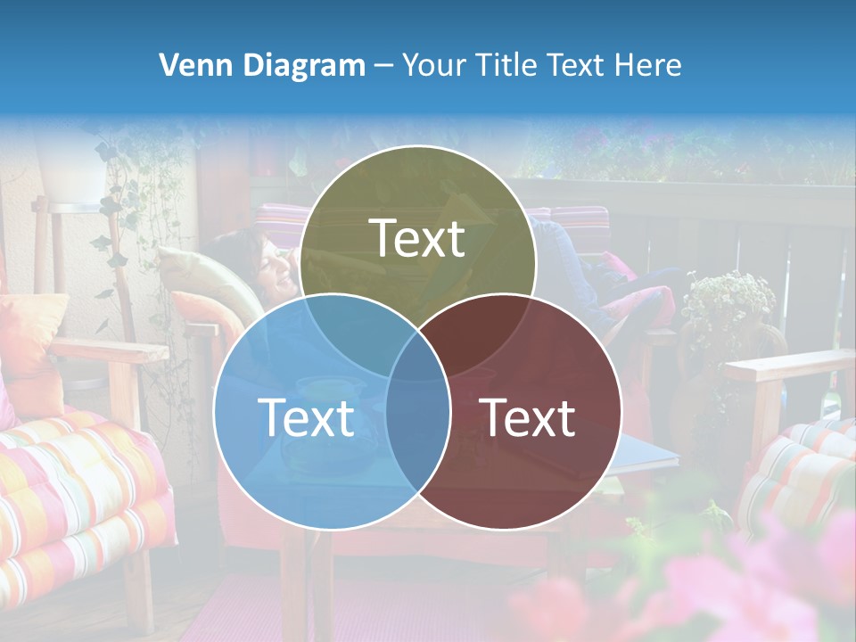 Relaxing With A Book PowerPoint Template