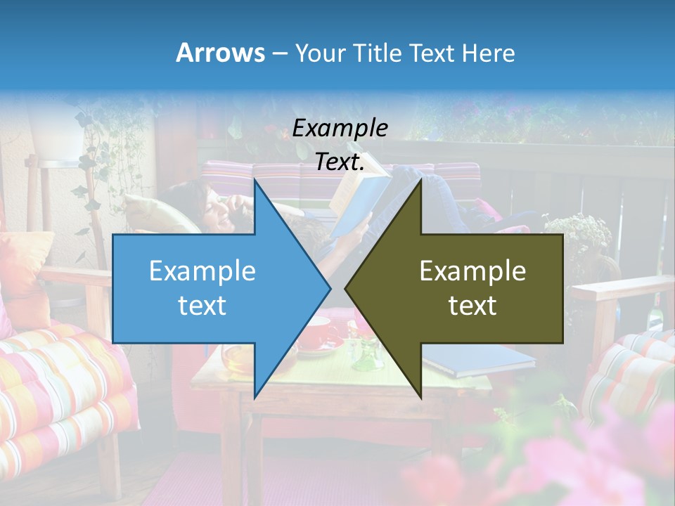 Relaxing With A Book PowerPoint Template