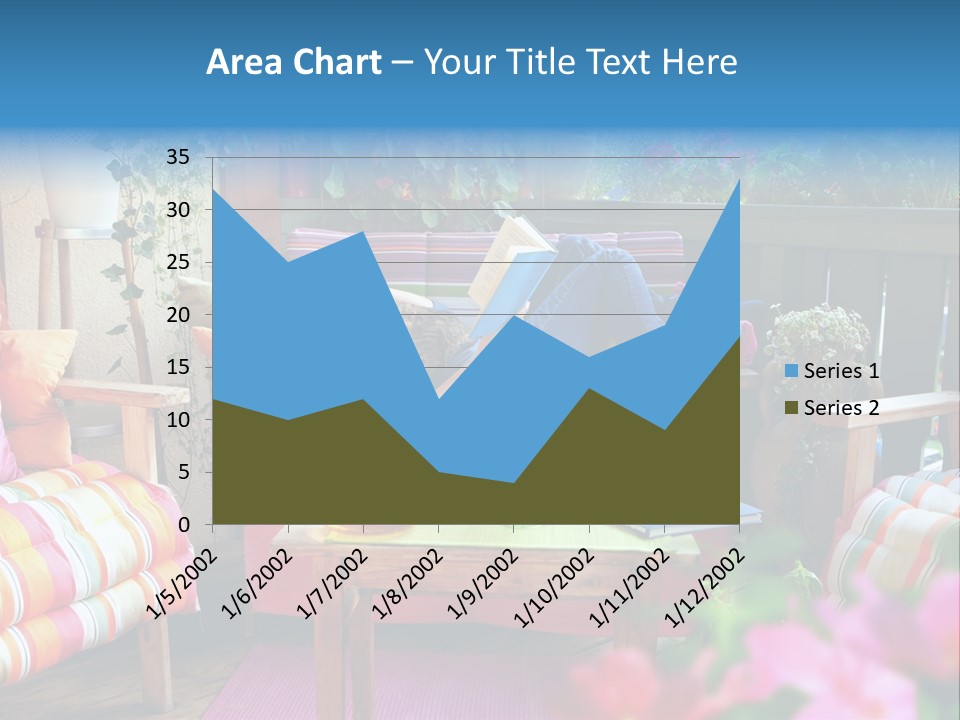 Relaxing With A Book PowerPoint Template