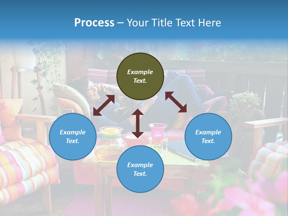 Relaxing With A Book PowerPoint Template