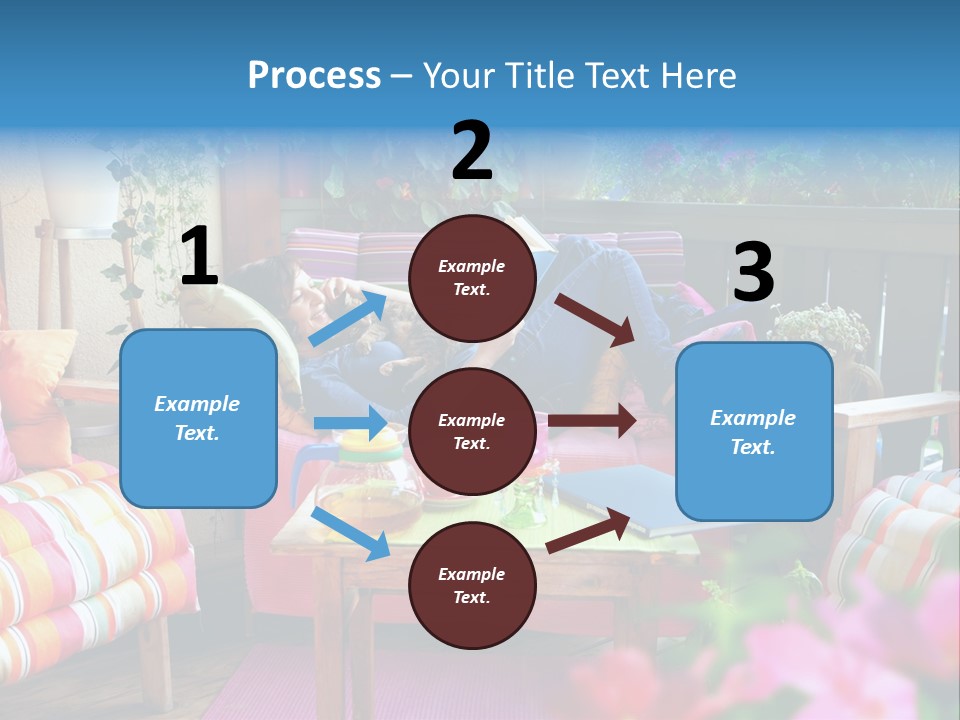 Relaxing With A Book PowerPoint Template