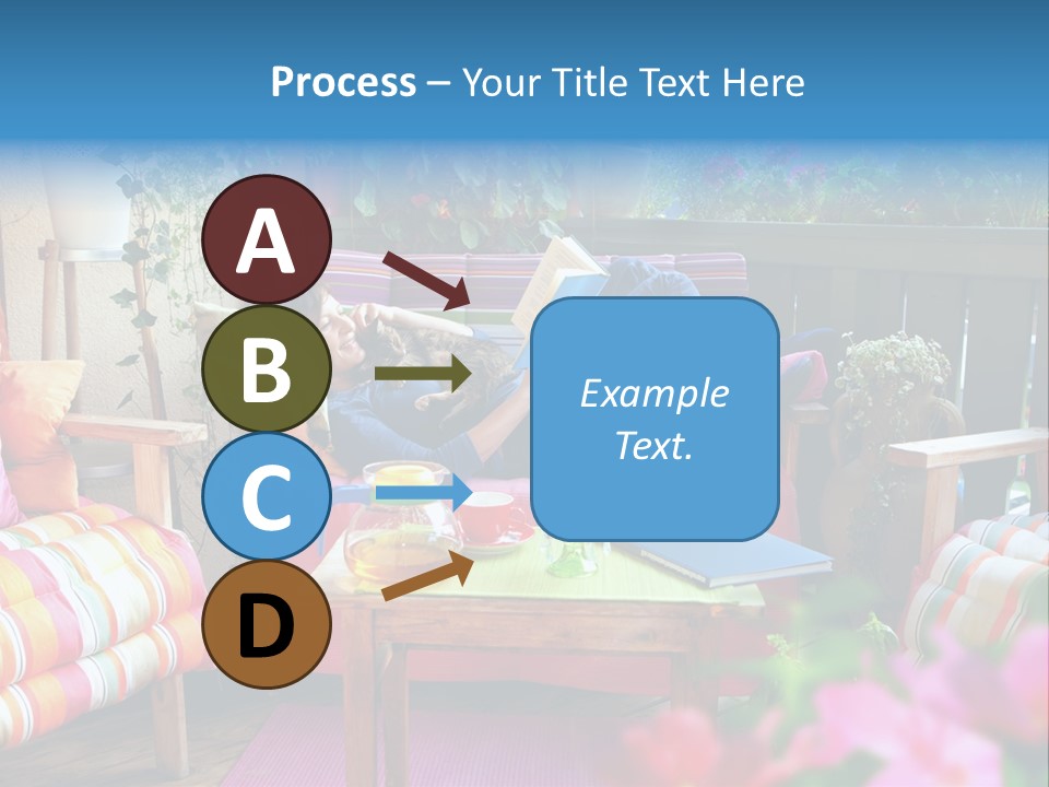 Relaxing With A Book PowerPoint Template