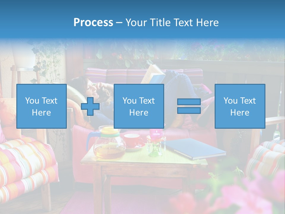 Relaxing With A Book PowerPoint Template