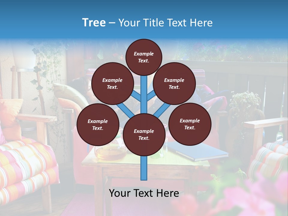 Relaxing With A Book PowerPoint Template