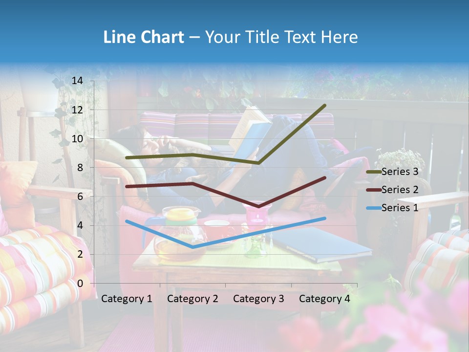 Relaxing With A Book PowerPoint Template