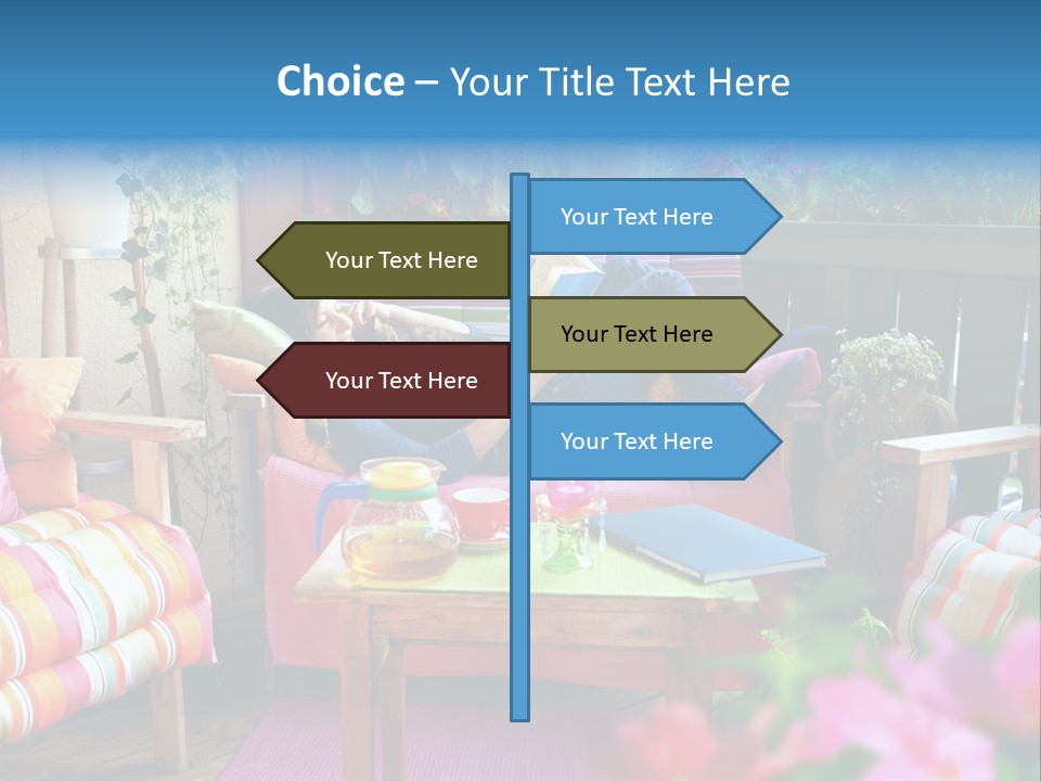 Relaxing With A Book PowerPoint Template