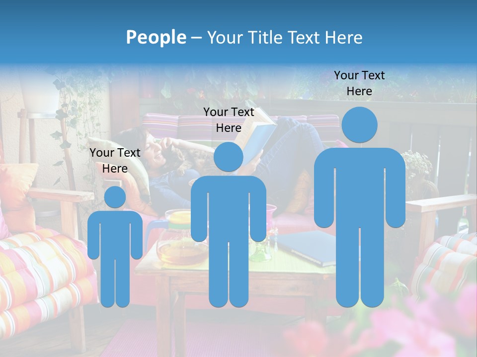 Relaxing With A Book PowerPoint Template