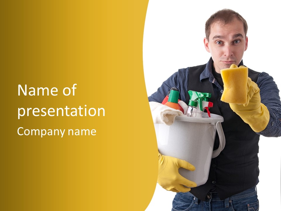 Cleaning House PowerPoint Template