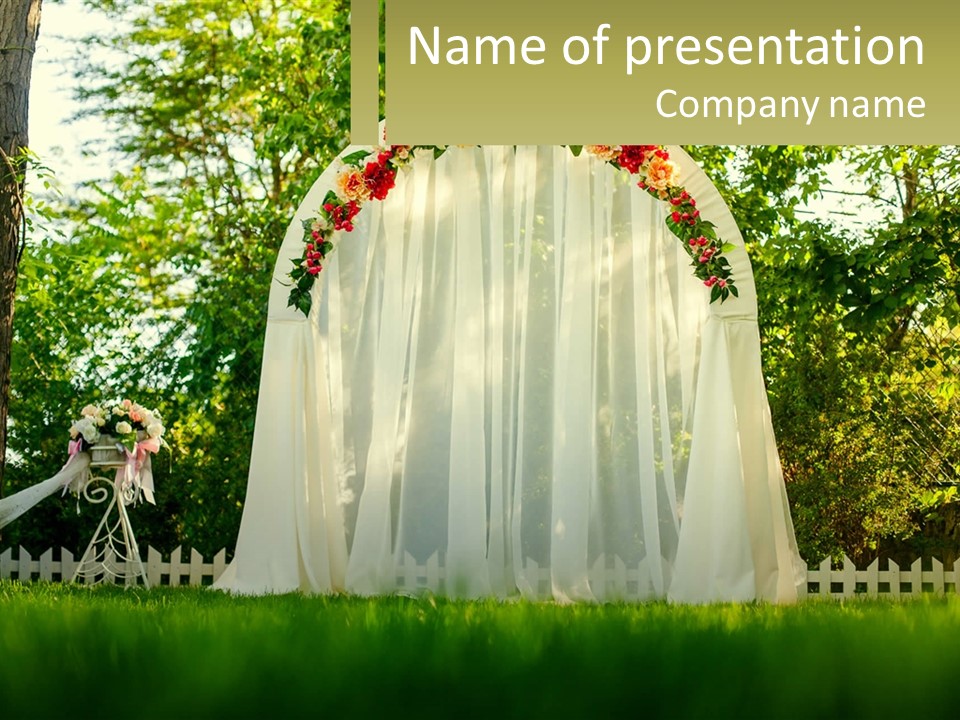 Wedding Arch PowerPoint Template