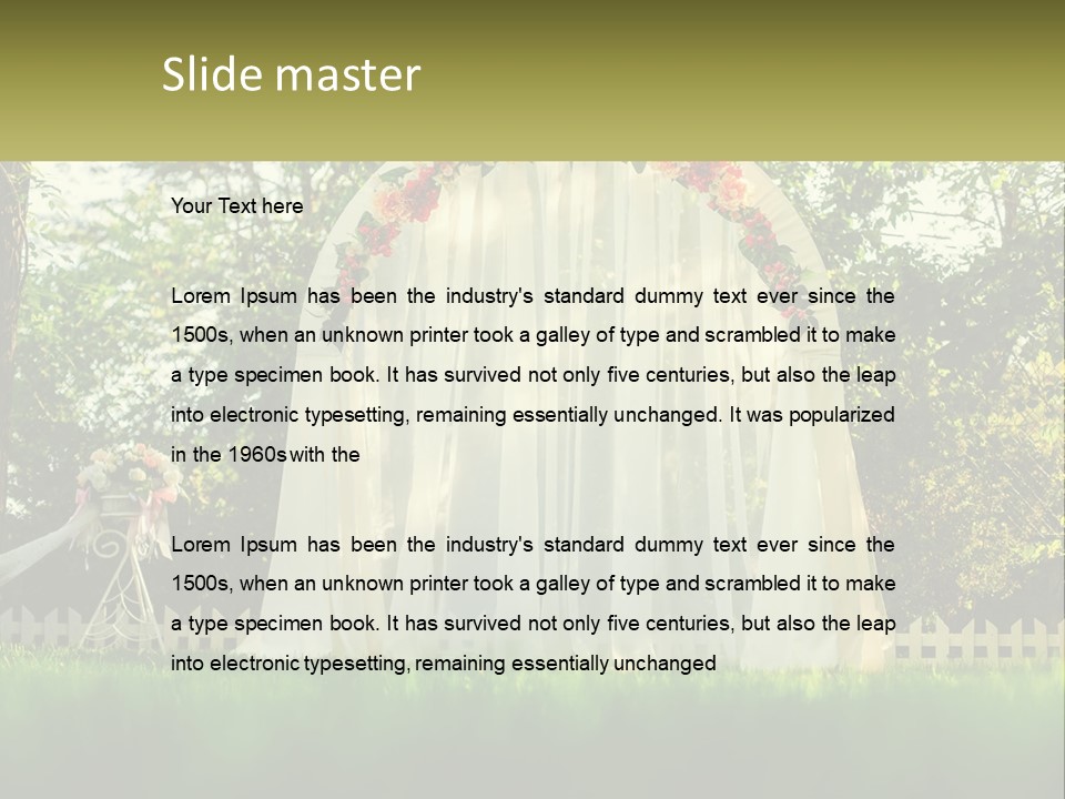 Wedding Arch PowerPoint Template