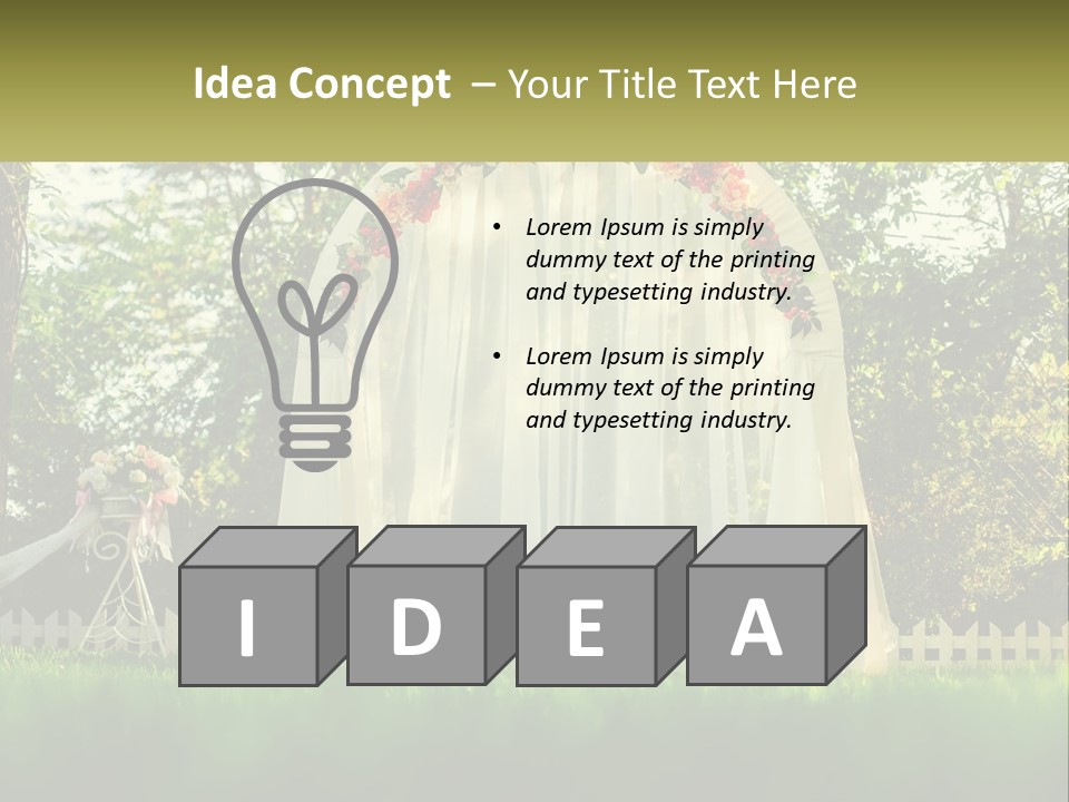 Wedding Arch PowerPoint Template