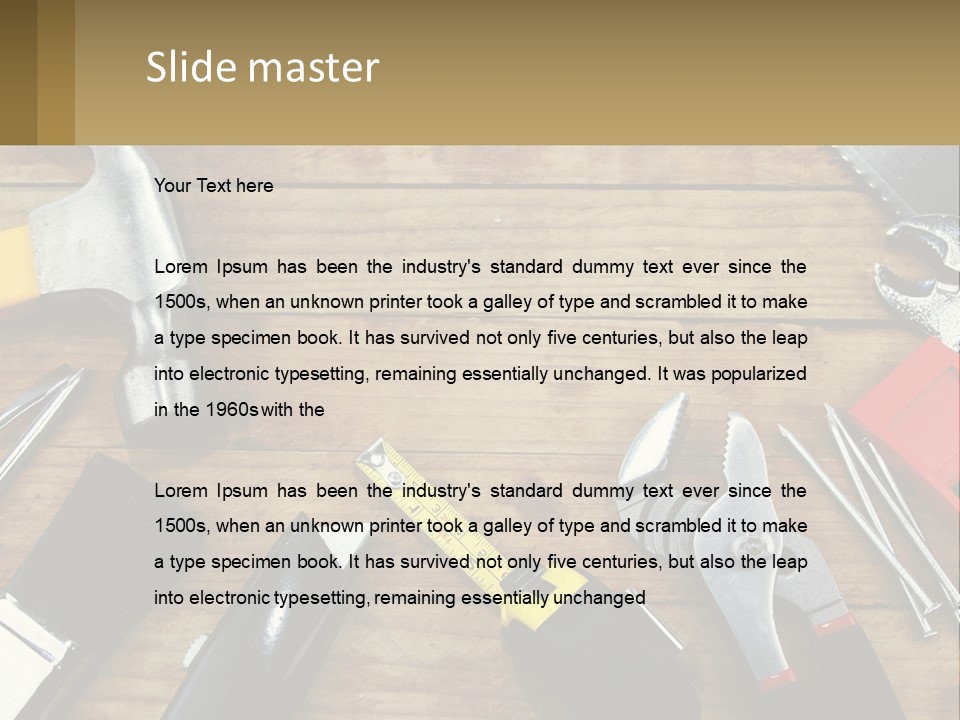 Hand Tool PowerPoint Template