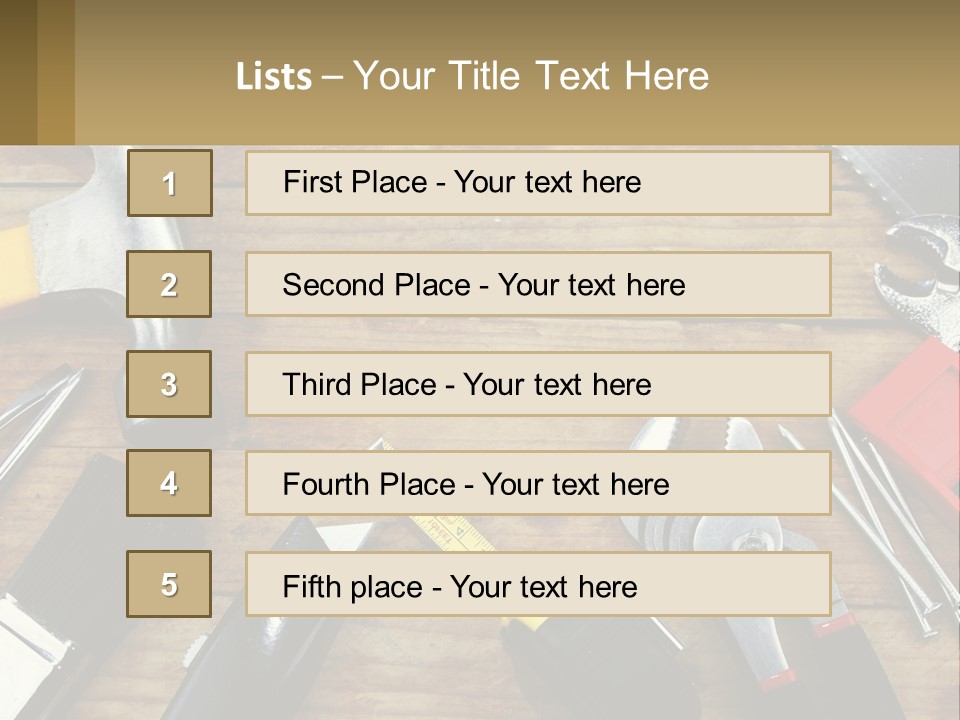 Hand Tool PowerPoint Template