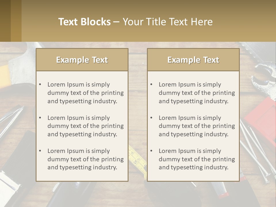 Hand Tool PowerPoint Template