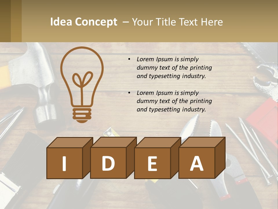 Hand Tool PowerPoint Template