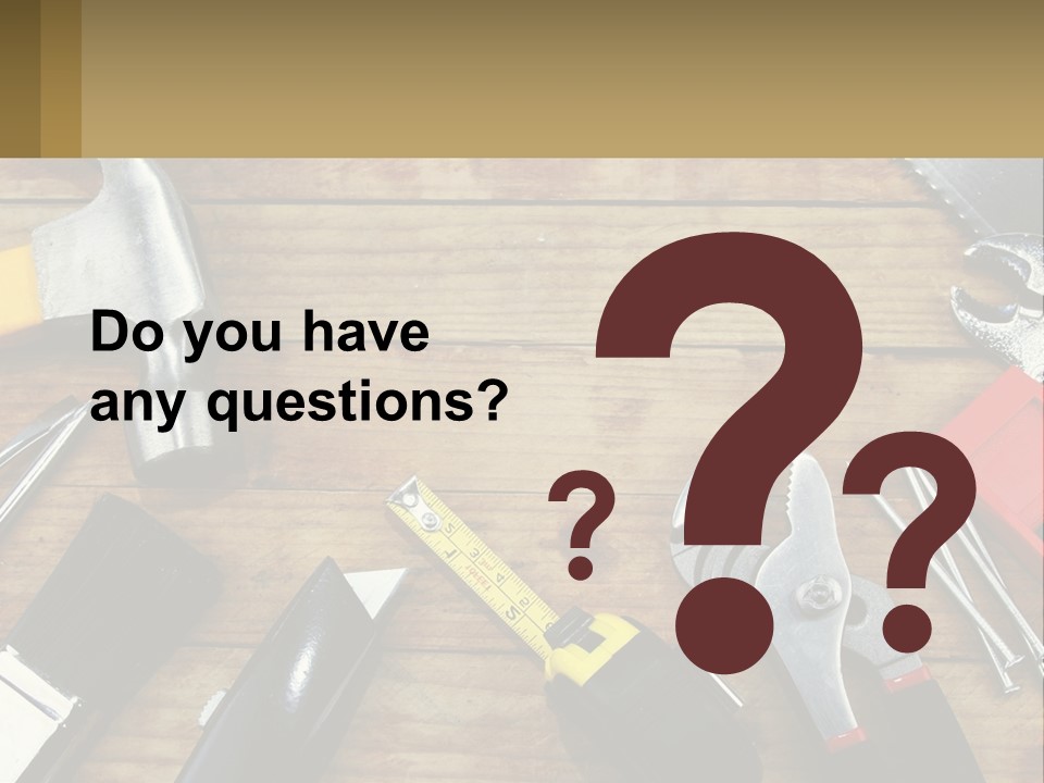 Hand Tool PowerPoint Template