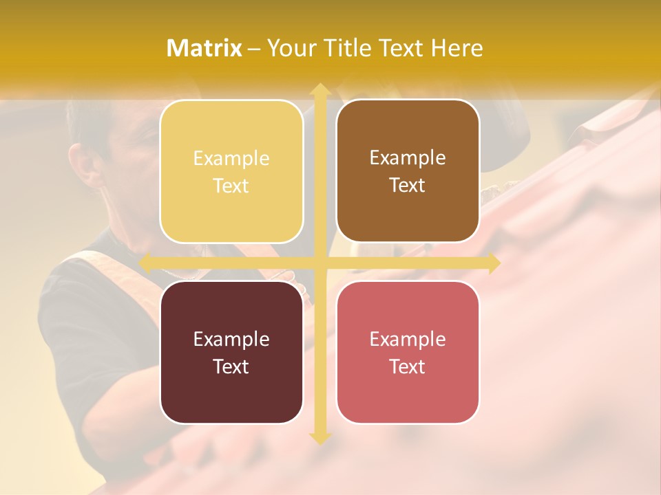 The Builder Makes The Roof PowerPoint Template