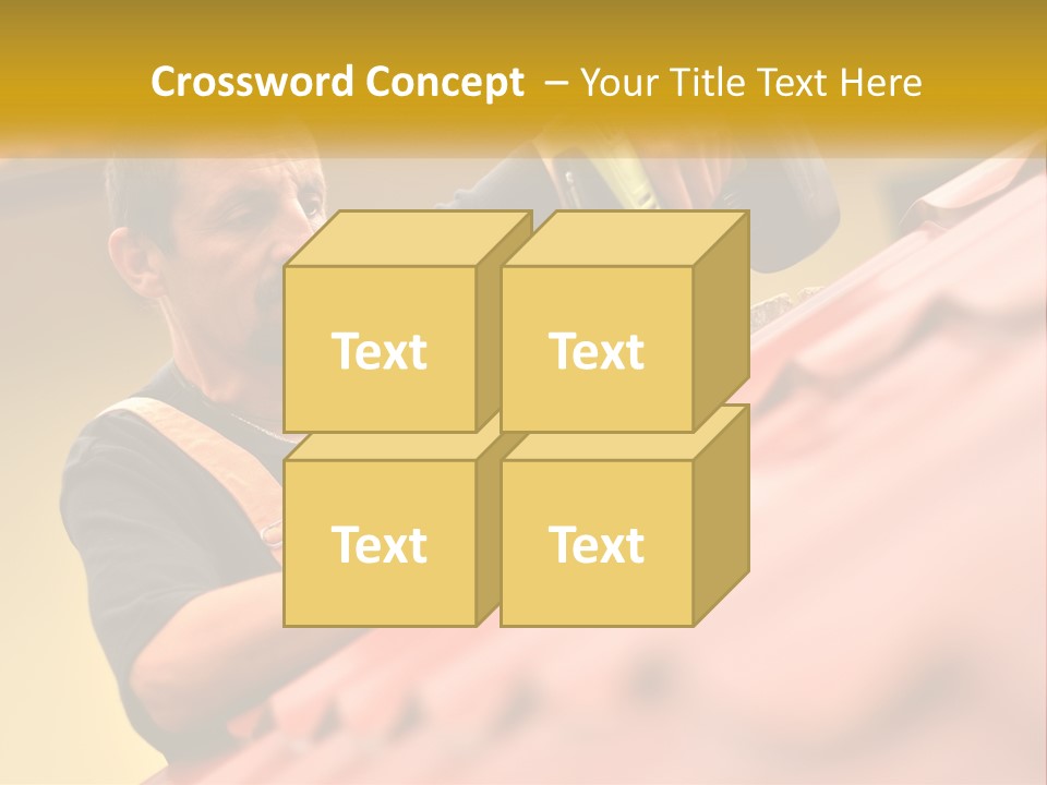 The Builder Makes The Roof PowerPoint Template