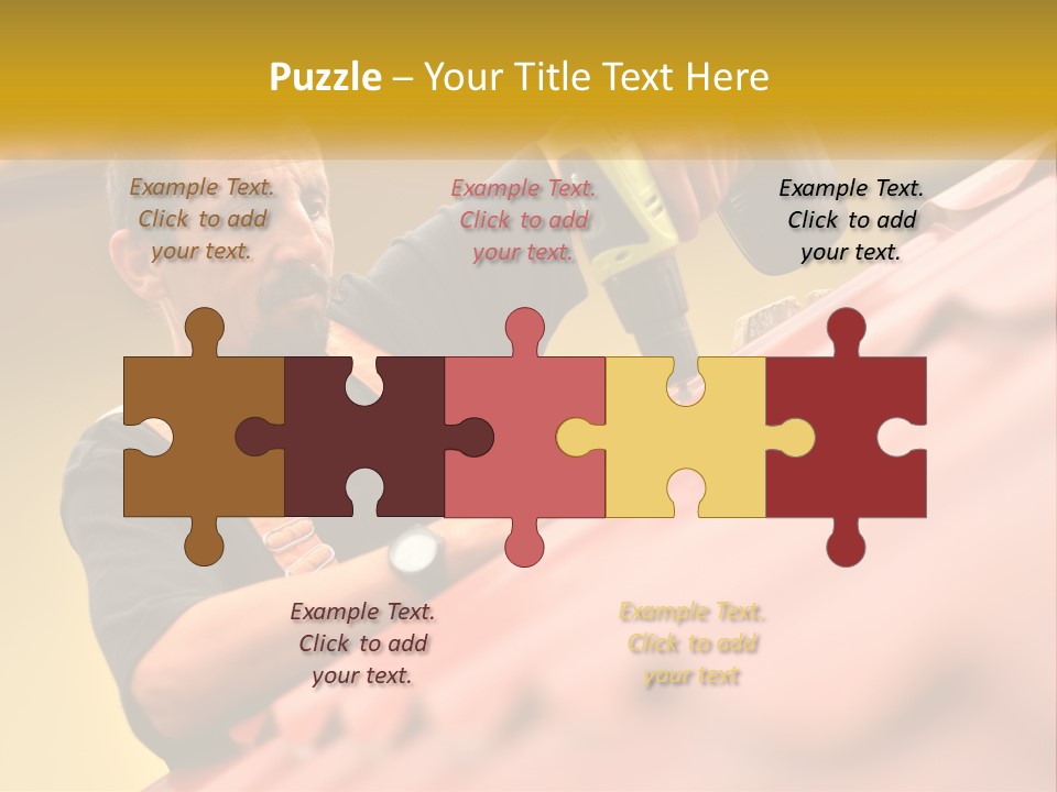 The Builder Makes The Roof PowerPoint Template