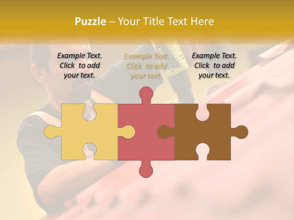 The Builder Makes The Roof PowerPoint Template