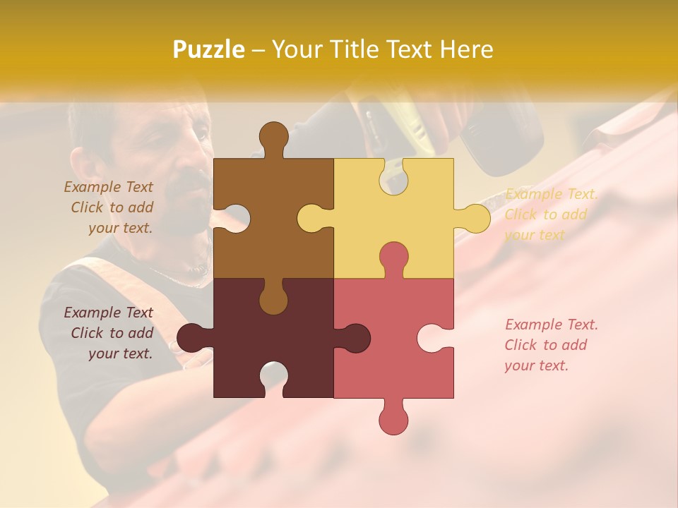 The Builder Makes The Roof PowerPoint Template