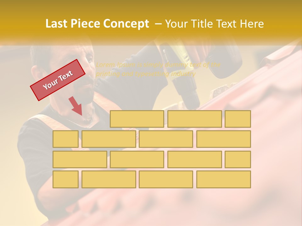 The Builder Makes The Roof PowerPoint Template