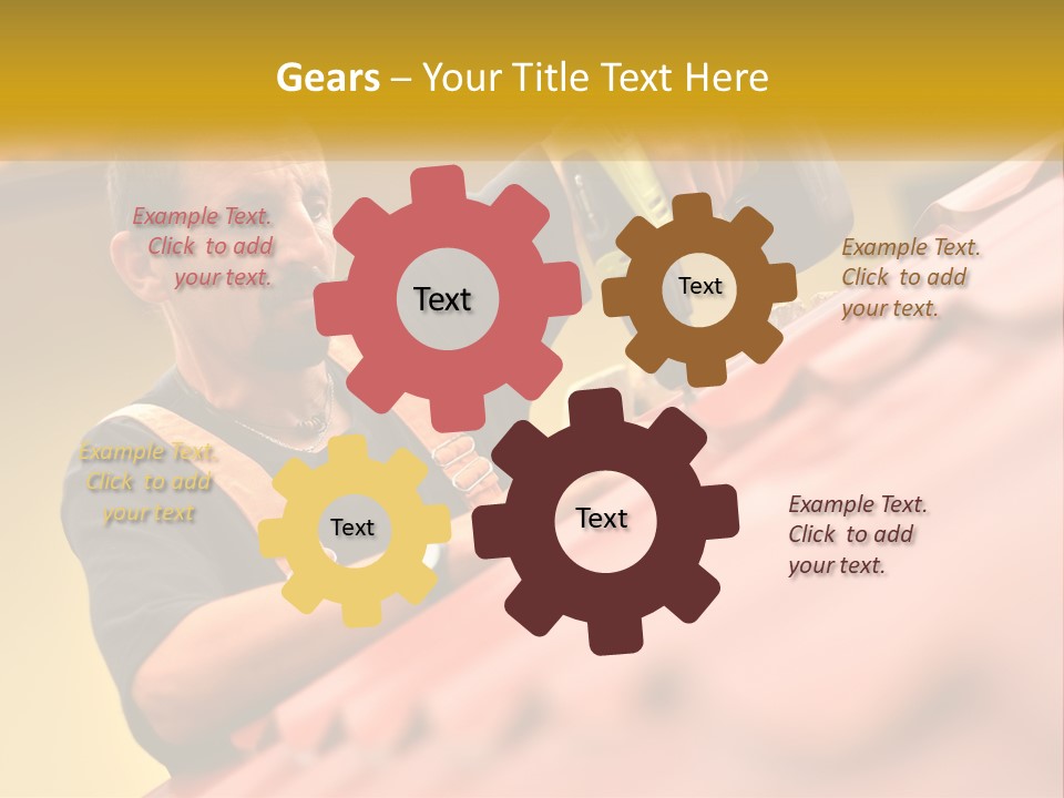 The Builder Makes The Roof PowerPoint Template