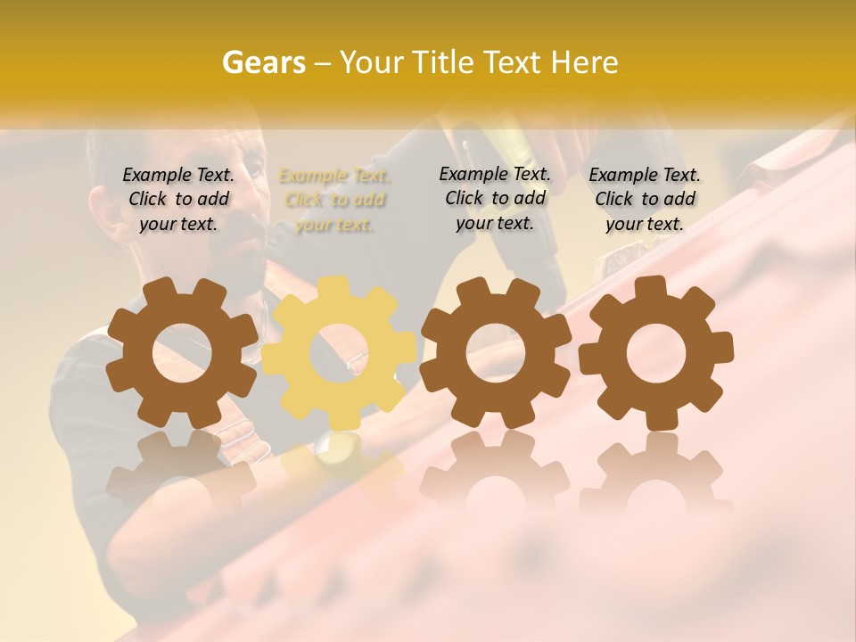 The Builder Makes The Roof PowerPoint Template