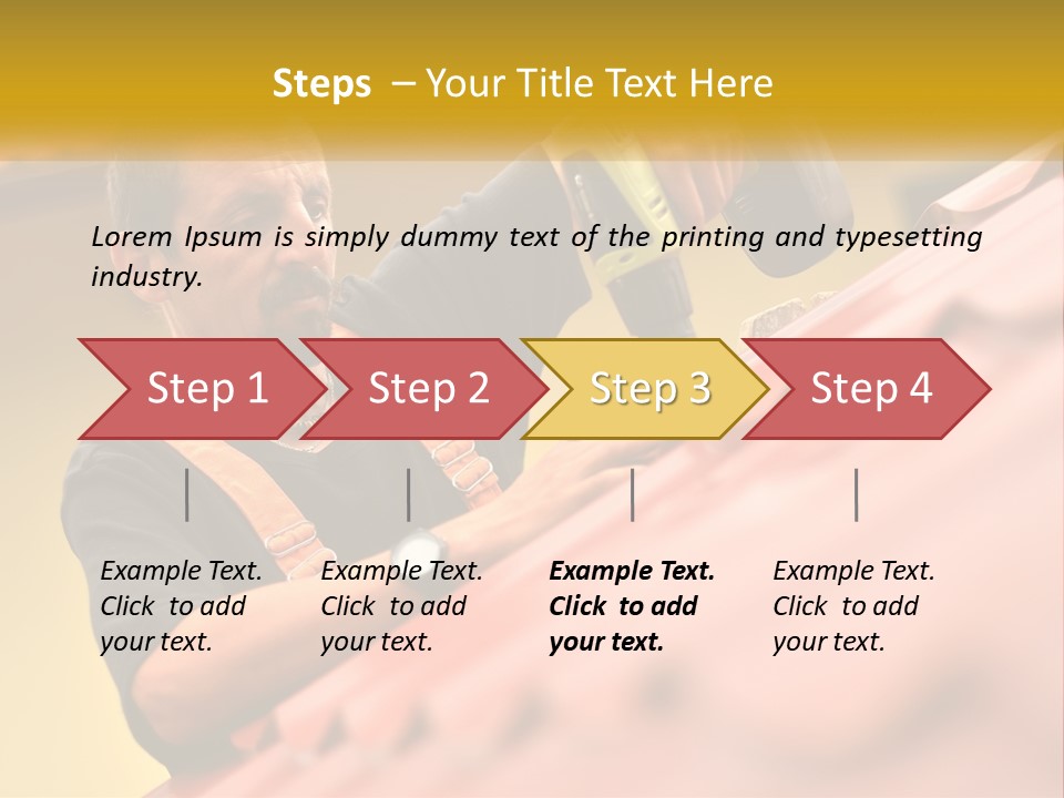 The Builder Makes The Roof PowerPoint Template