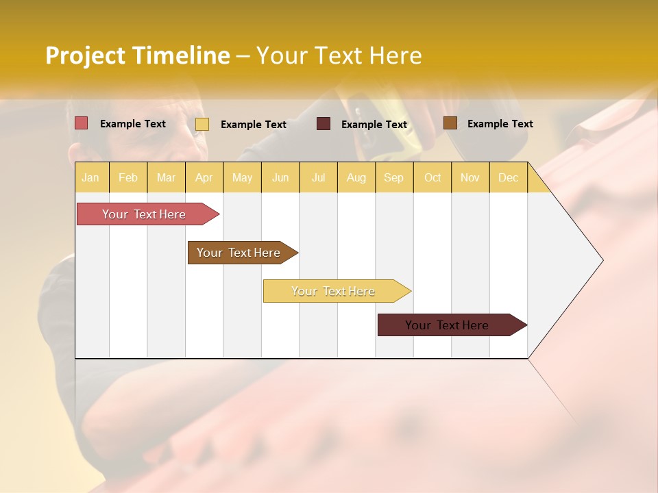 The Builder Makes The Roof PowerPoint Template